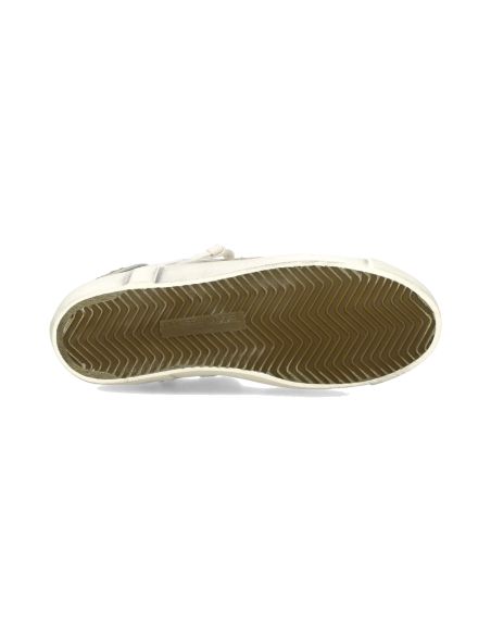 PRSX WOMEN WHITE MUD AND BEIGE LEOPARD SNEAKERS