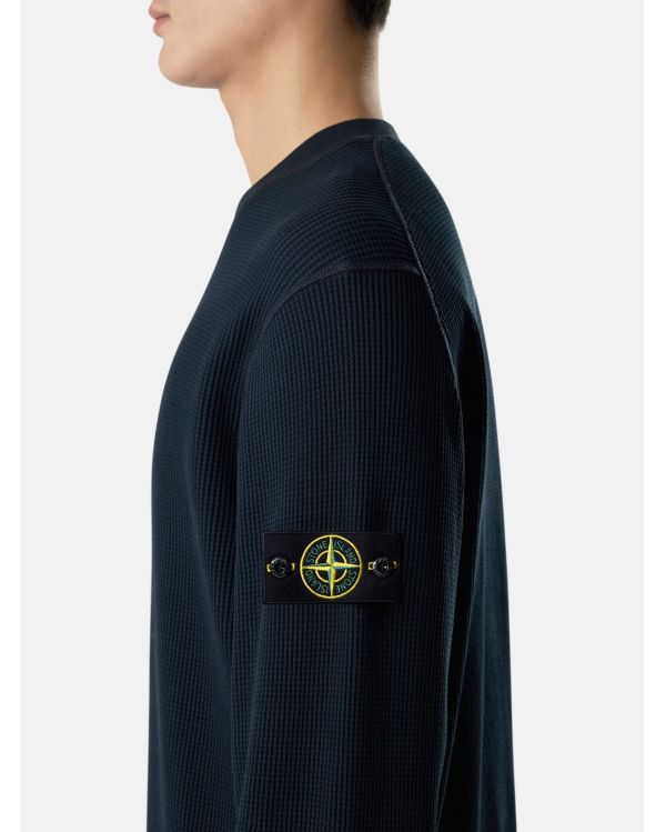 WAFFLE SWEATSHIRT6100056 NAVY