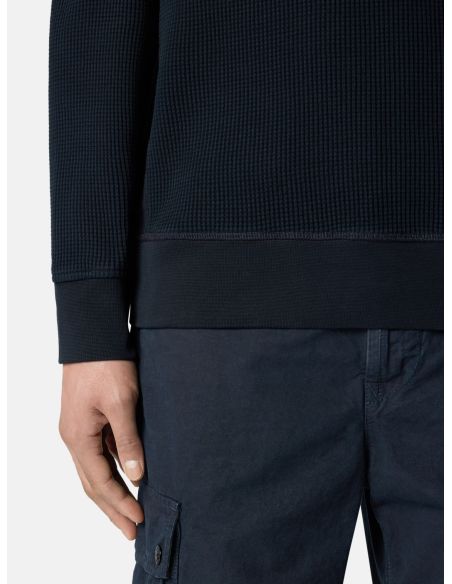 WAFFLE SWEATSHIRT6100056 NAVY
