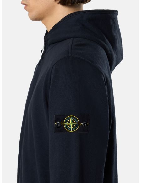 SWEAT ZIPPE A CAPUCHE 6100032 BLEU MARINE