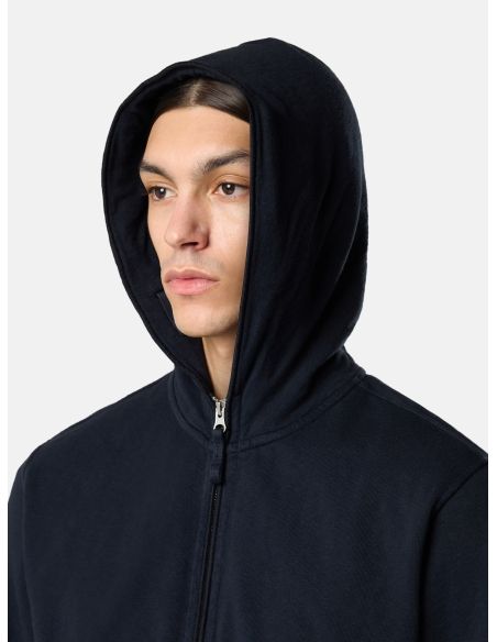 SWEAT ZIPPE A CAPUCHE 6100032 BLEU MARINE