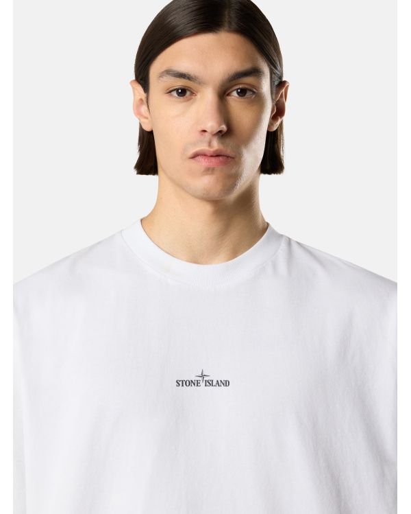 TSHIRT IMPRIME LAB 2100002 BLANC