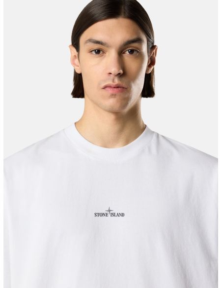 TSHIRT IMPRIME LAB 2100002 BLANC