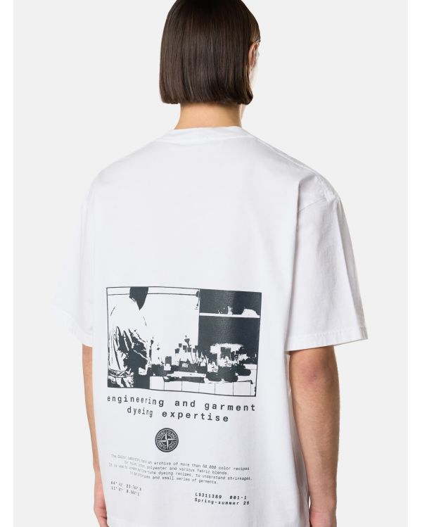 PRINTED T-SHIRT LAB 2100002 WHITE