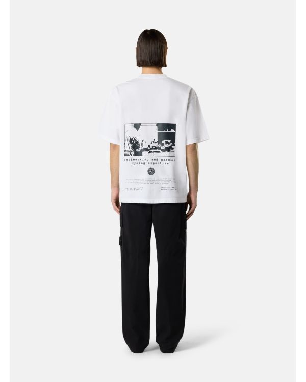 TSHIRT IMPRIME LAB 2100002 BLANC