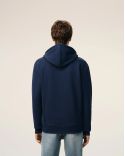 HOODIE ZIPPED AMIE DE COEUR RED IN COTTON NIGHT BLUE