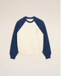 SWEATSHIRT AMI DE COEUR IN COTTON CREAM WHITE / INK