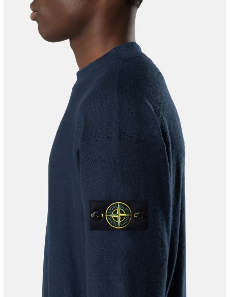 PULL AMPLE COL CRATERE 5100044 BLEU MARINE
