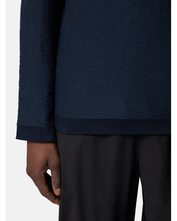PULL AMPLE COL CRATERE 5100044 BLEU MARINE