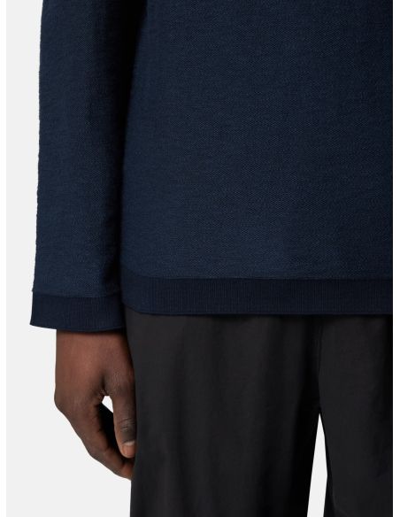 PULL AMPLE COL CRATERE 5100044 BLEU MARINE