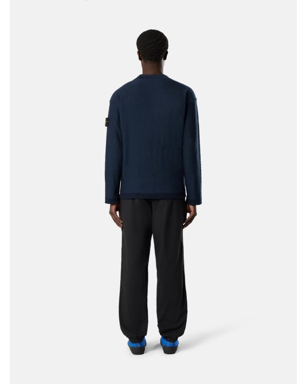 LOOSE CRATER COLLAR SWEATER 5100044 NAVY BLUE 2