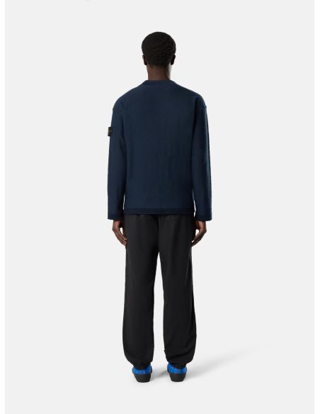 LOOSE CRATER COLLAR SWEATER 5100044 NAVY BLUE