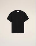 TSHIRT AMI DE COEUR ROUGE EN COTON NOIR