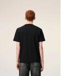 TSHIRT AMI DE COEUR ROUGE EN COTON NOIR