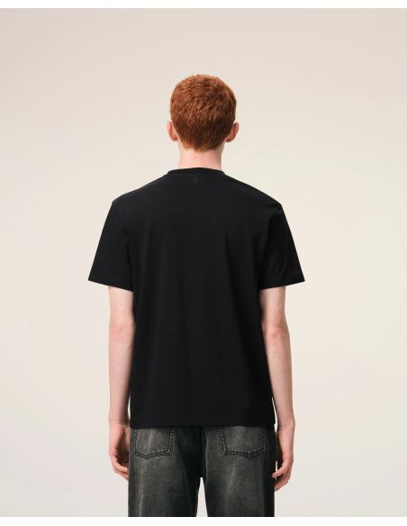 TSHIRT AMI DE COEUR ROUGE EN COTON NOIR