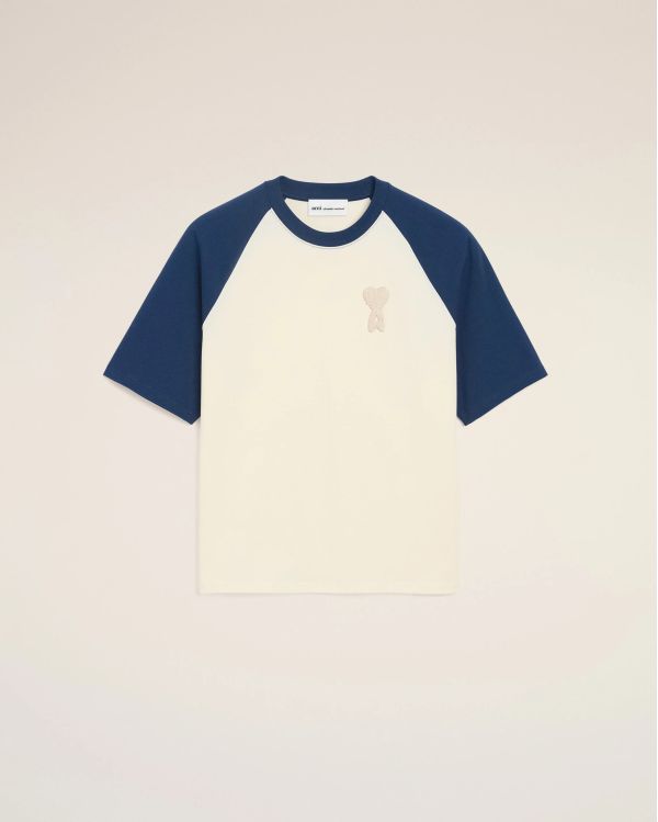 TSHIRT AMI DE COEUR EN CROCHET EN COTON BLANC CREME / ENCRE