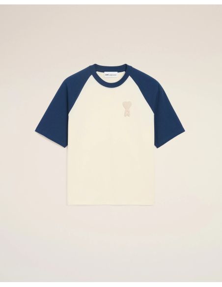 TSHIRT AMI DE COEUR IN COTTON CREAM WHITE / INK