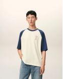 TSHIRT AMI DE COEUR IN COTTON CREAM WHITE / INK