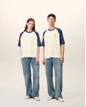 TSHIRT AMI DE COEUR IN COTTON CREAM WHITE / INK