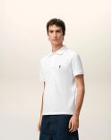 POLO AMI DE COEUR RED IN COTTON WHITE