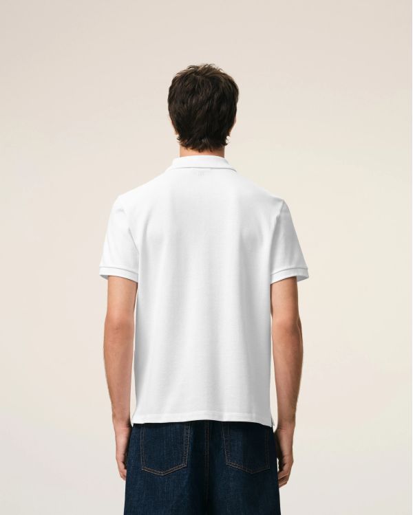 POLO AMI DE COEUR RED IN COTTON WHITE