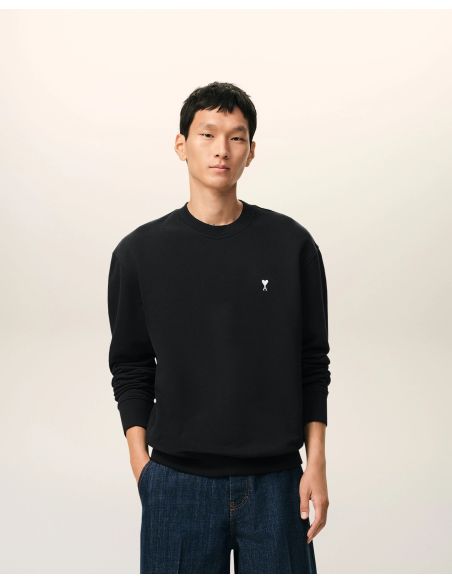 SWEAT AMI DE COEUR IN COTTONBLACK / CREAM WHITE