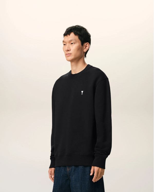 SWEAT AMI DE COEUR IN COTTONBLACK / CREAM WHITE 2