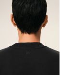 SWEAT AMI DE COEUR EN COTON NOIR / BLANC CREME