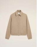 BLOUSON ZIPPÉ AMI DE COEUR BEIGE TAUPE