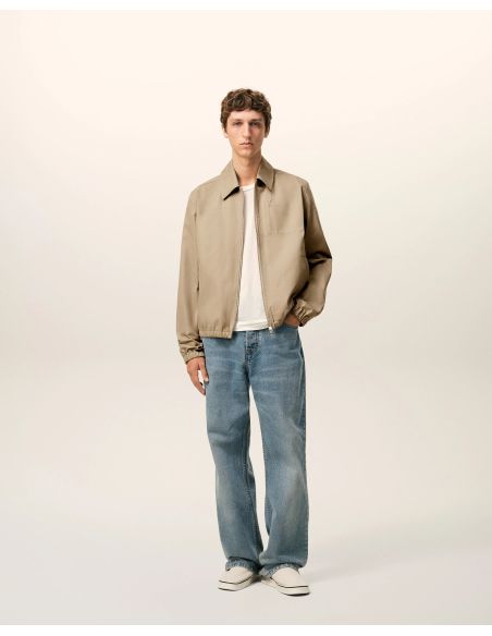 JACKET ZIPPED AMI DE COEUR BEIGE TAUPE