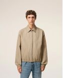 BLOUSON ZIPPÉ AMI DE COEUR BEIGE TAUPE