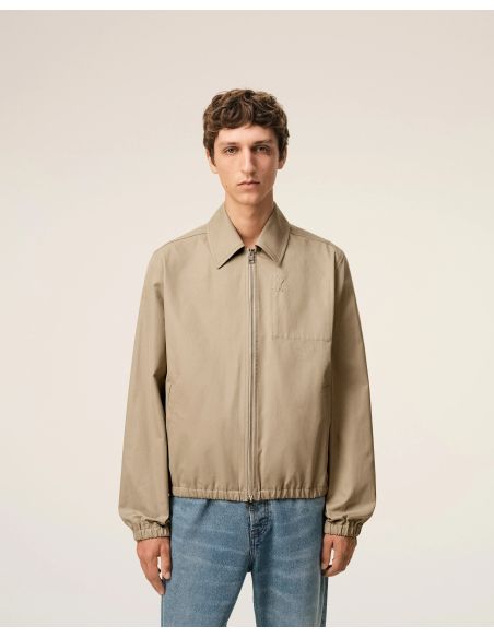 JACKET ZIPPED AMI DE COEUR BEIGE TAUPE