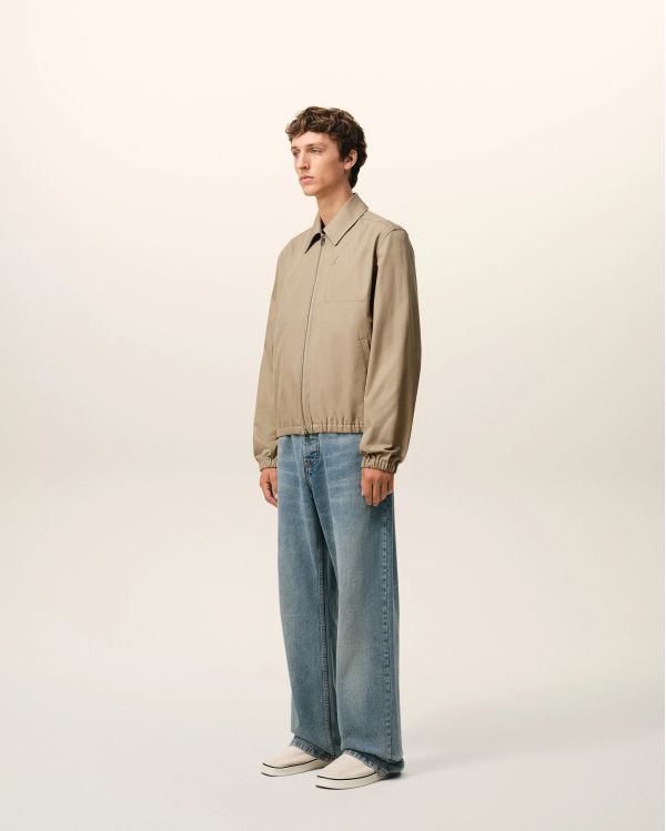 BLOUSON ZIPPÉ AMI DE COEUR BEIGE TAUPE