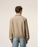 BLOUSON ZIPPÉ AMI DE COEUR BEIGE TAUPE
