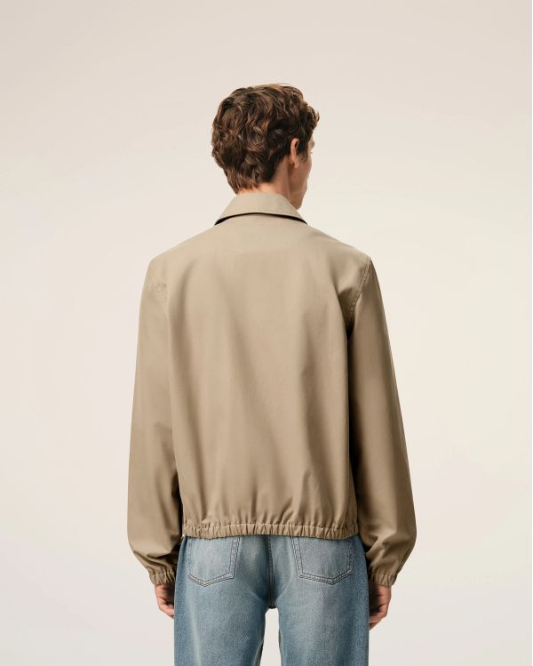 BLOUSON ZIPPÉ AMI DE COEUR BEIGE TAUPE