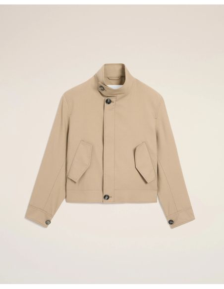 VESTE HARRINGTON BEIGE TAUPE