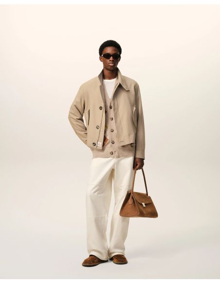JACKET HARRINGTON BEIGE TAUPE