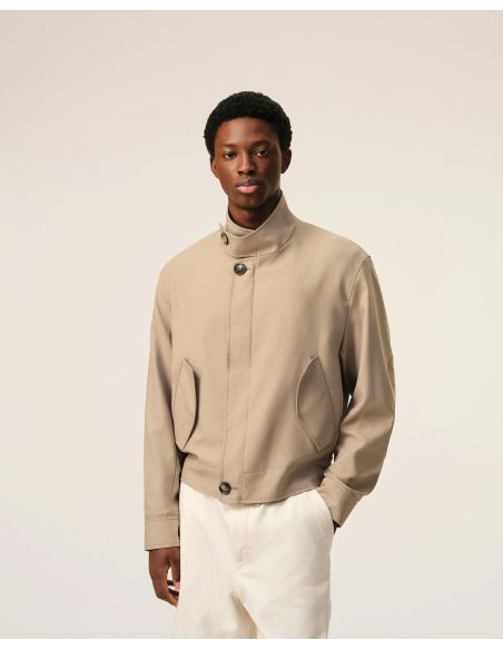 VESTE HARRINGTON BEIGE TAUPE
