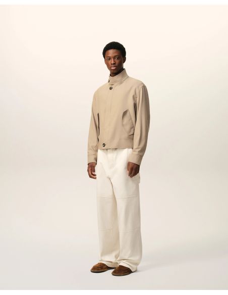 VESTE HARRINGTON BEIGE TAUPE