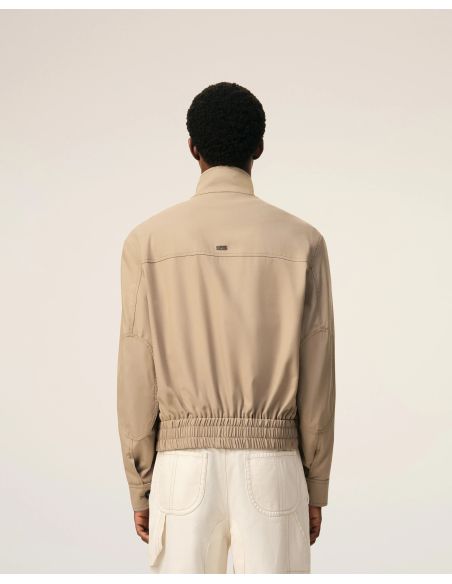 VESTE HARRINGTON BEIGE TAUPE
