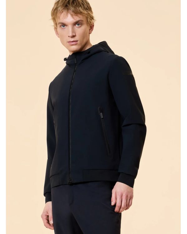 VESTE A CAPUCHE SURFLEX BLEU NOIR 2