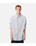 SHIRT LARGE AMI DE COEUR DOUBLE STRIPES WHITE / INK