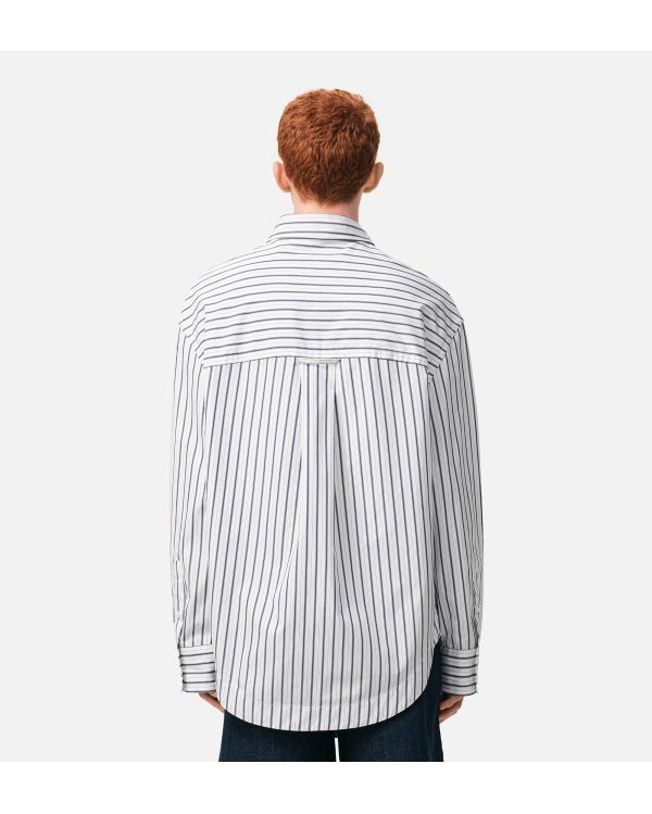 SHIRT LARGE AMI DE COEUR DOUBLE STRIPES WHITE / INK