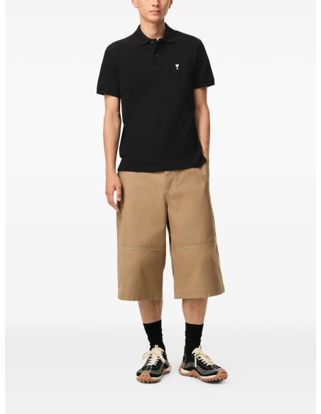 POLO AMI DE COEUR NOIR / BLANC CREME