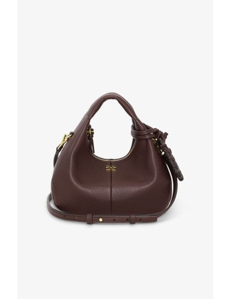MINI SAC HOBO GRAINÉ CHICORY COFFE