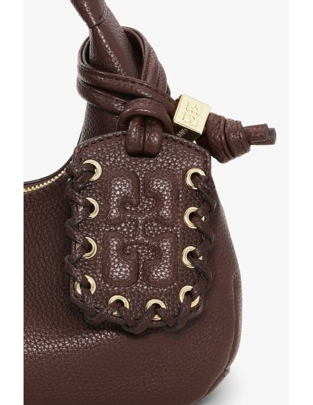 MINI SAC HOBO GRAINÉ CHICORY COFFE