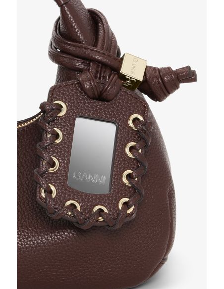MINI SAC HOBO GRAINÉ CHICORY COFFE