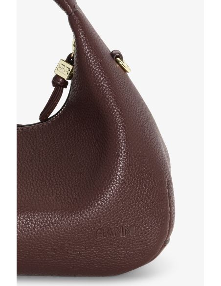 MINI SAC HOBO GRAINÉ CHICORY COFFE