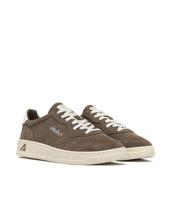 SNEAKERS MEDALIST LOW MAN FINISH / SUEDE CIGAR / WHITE 2
