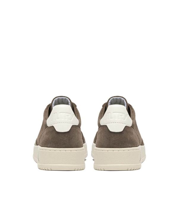 SNEAKERS MEDALIST LOW MAN FINISH / SUEDE CIGAR / WHITE